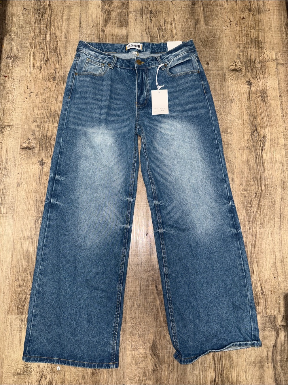 High-Rise Wide-Leg Women's Jeans in Medium Blue